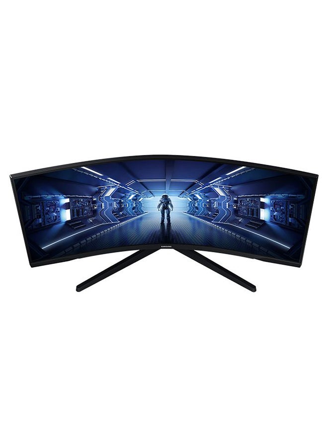 Samsung - 34 inch Odyssey G5 Curved Gaming Monitor Ultra WQHD (3440x1440), VA Panel Technology, 1ms Response Time, 165Hz Refresh Rate, Free Sync Premium Black - Image 1