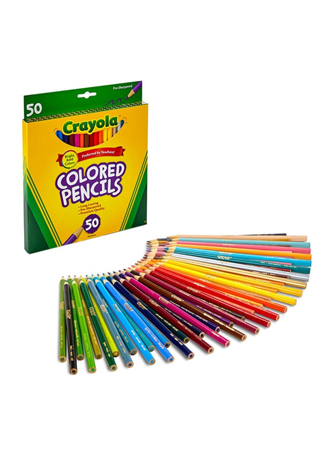كرايولا أقلام تلوين رصاصية طويلة 50 قيراطاً 5.1 x 2.5 x 7.6سم - Image 2