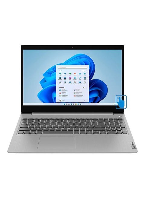 IdeaPad 3 (Upgraded Version) Laptop With 15-Inch HD Touch Screen Display, Core i3-1115G4 Processer/8GB RAM/256GB SSD/Intel UHD Graphics /International Version English Platinum Grey