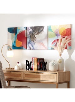 Elmer Abstract Print Canvas Framed Picture Multicolour 40x1.8x40cm