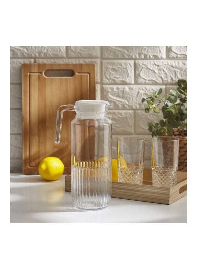 Home Box Fridge Jug With Lid Clear 1.3Liters  - Image 2