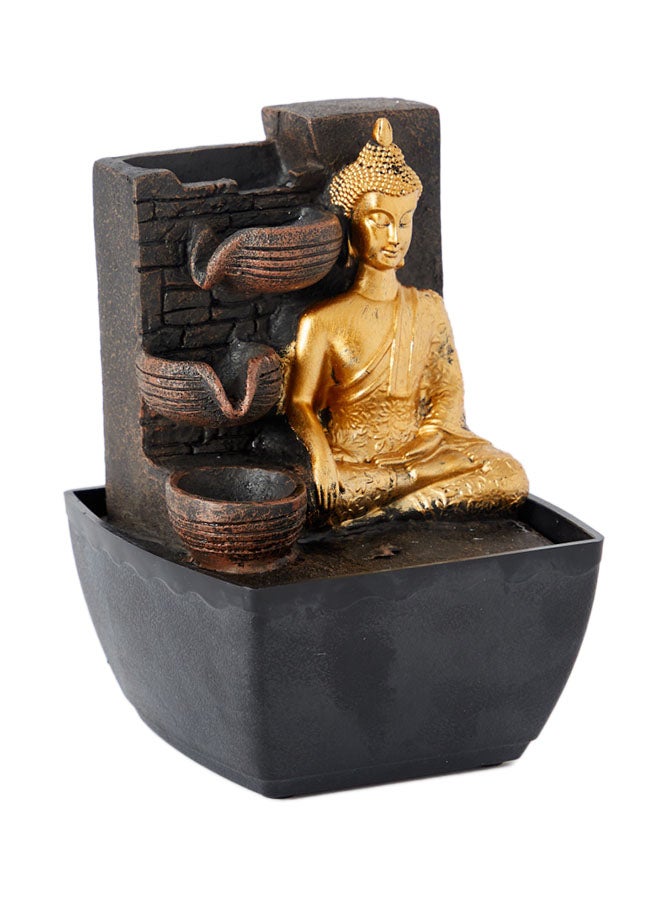 Mini Buddha Fountain With Yellow Light Gold 13 x 12cm - v1656079852/N43096383A_5