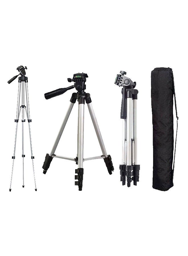 Generic - Professional Camera Tripod Mount Stand Silver/Black - Image 1