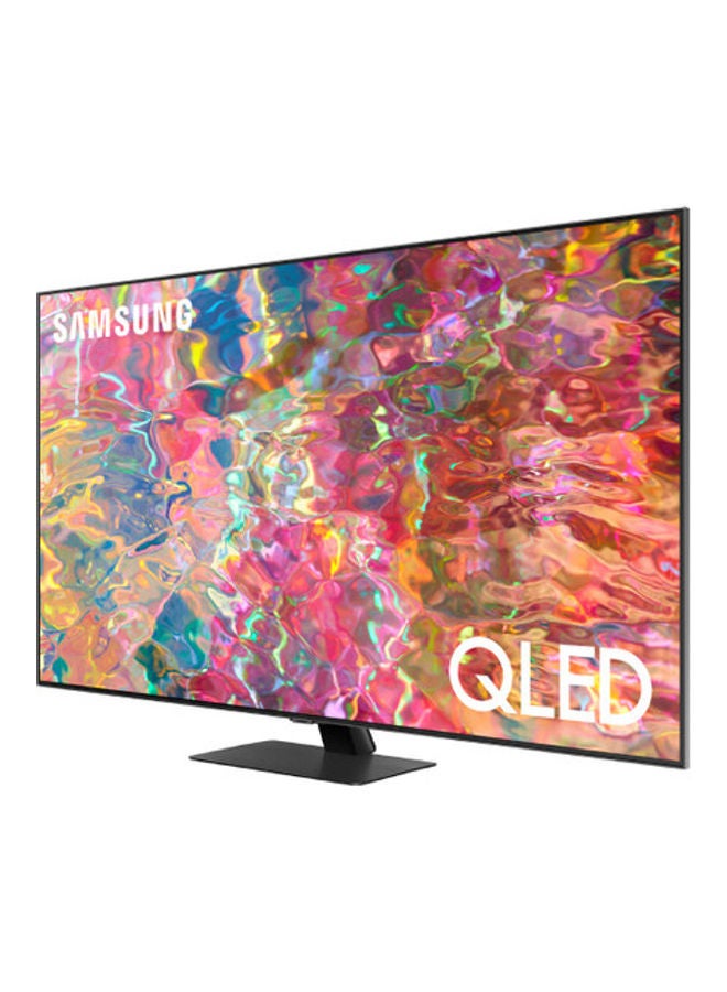 Samsung - 65 Inch TV QLED 4K Carbon Silver Quantum HDR 12x Dolby Atmos Audio Smart Hub with 4 Speakers and In-Built Woofer Direct Full Array  (2022) QA65Q80BAUXSA Black - Image 1