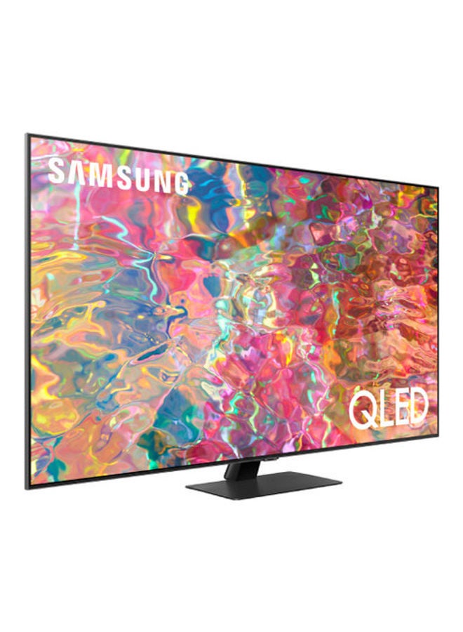 Samsung - 65 Inch TV QLED 4K Carbon Silver Quantum HDR 12x Dolby Atmos Audio Smart Hub with 4 Speakers and In-Built Woofer Direct Full Array  (2022) QA65Q80BAUXSA Black - Image 1