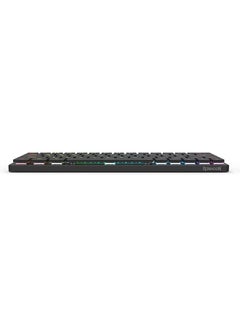 REDRAGON Redragon K624P Elise Pro Rgb 60% Wireless 2.4Ghz / Bluetooth 5.0 / Wired Type C Gaming Mechanical Keyboard – Low Profile Blue Switches (Black)  - Image 2