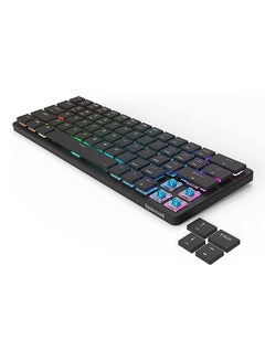 REDRAGON Redragon K624P Elise Pro Rgb 60% Wireless 2.4Ghz / Bluetooth 5.0 / Wired Type C Gaming Mechanical Keyboard – Low Profile Blue Switches (Black)  - Image 3