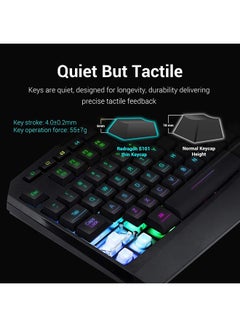 REDRAGON K503 Harpe RGB  7-Color LED Backlit, Full sized 104 with numeric pad keyboard  - Image 3