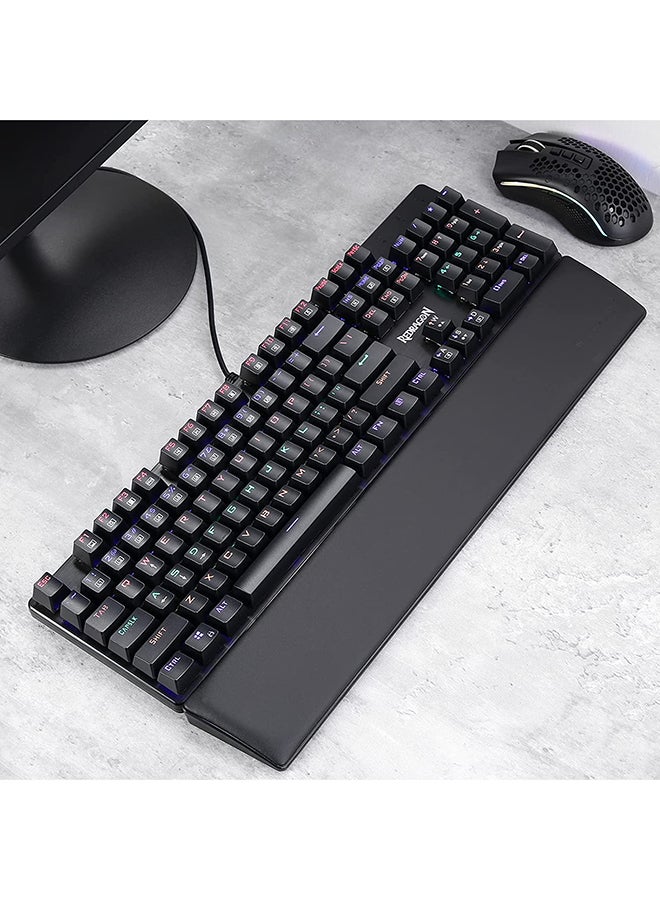REDRAGON - Redragon P037 Meteor L Computer Keyboard Wrist Rest Pad, Size 17.12 x 2.87 in, 0.78 inch (20mm) Height, Black. - Image 1