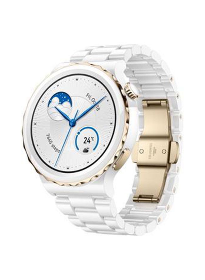 هواوي ساعة ذكية GT3 برو بميزة تتبع الصحة واللياقة البدنية ذهبي/ أبيض - Image 2