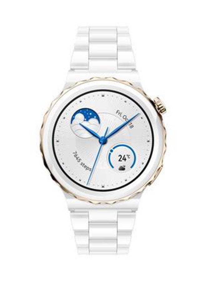 هواوي ساعة ذكية GT3 برو بميزة تتبع الصحة واللياقة البدنية ذهبي/ أبيض - Image 3