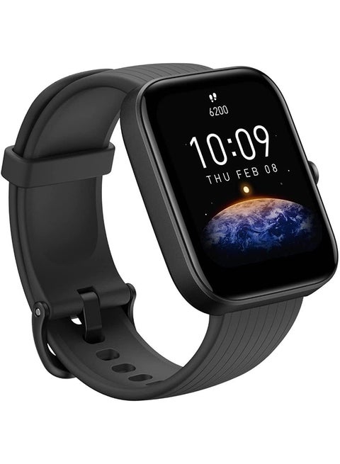 Bip 3 Smartwatch With 1.69 Inch Large Color Display 2 Weeks Battery Life And 60 Sports Mode Black