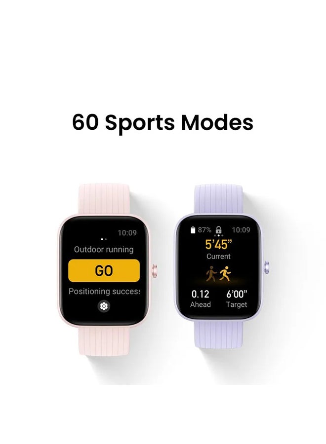 Amazfit - Bip 3 Smatwatch With 1.69 Inch Large Color Display 2 Weeks Battery Life And 60 Sports Mode Pink - Image 1