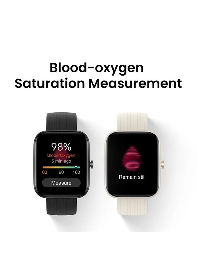 Amazfit - Bip 3 Pro Smatwatch With 1.69inch Large Color Display 2 Weeks Battery Life Cream - Image 1