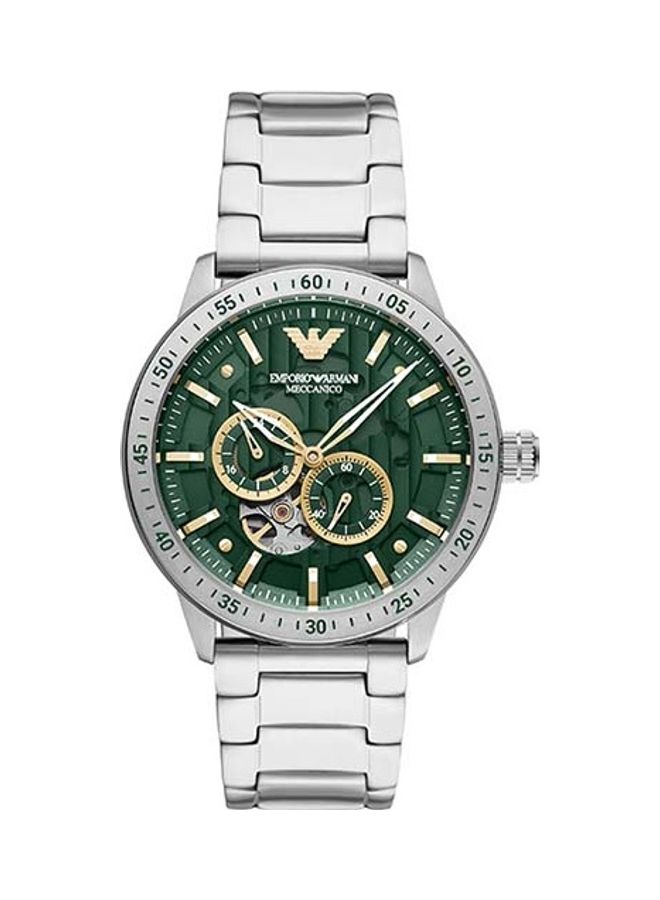 EMPORIO ARMANI Men's Mario Stainless Steel Chronograph Wrist Watch AR60053 - 43mm - Silver 