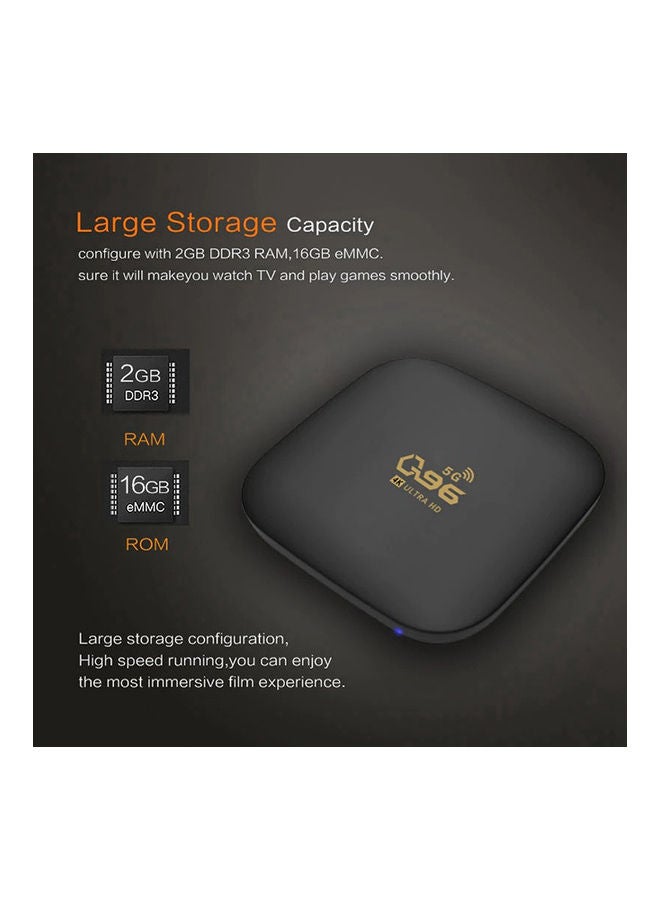 Q96 Mini Smart Android 10.0 TV Box 2GB/16GB Amlogic S905L رباعي النواة 2.4G 5G WIFI 4K H265 مشغل الوسائط رباعي النواة مع منافذ LAN HDMI AV - v1656320609/N53333441A_3