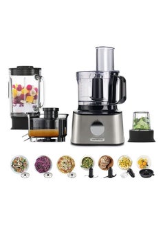 Multi Pro Compact Food Processor 2.1 L 800.0 W FDM307SS Silver/Black