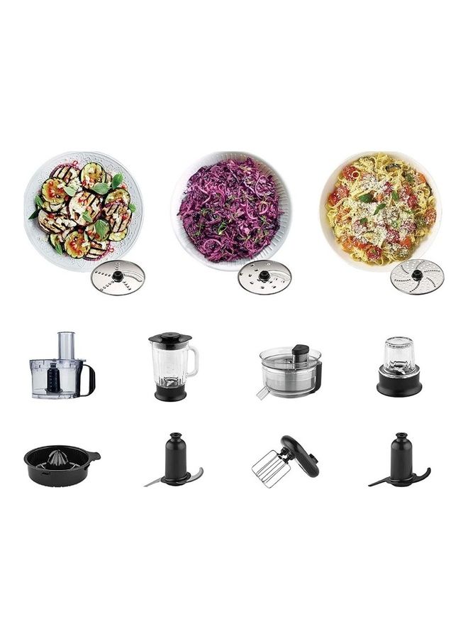 KENWOOD - Multi Pro Compact Food Processor 2.1 L 800.0 W FDM307SS Silver/Black - Image 1