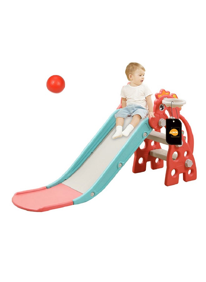 كيدل زلاقة 2 في 1 للأطفال ومزودة بحلقة لكرة السلة - Image 1