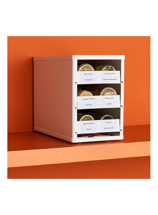 YouCopia - YouCopia 12-Bottle Medicine Cabinets And Organizers, Plastic, White, W 5.8 x H 8.6 L 10.9 inch, 01121-01-WHT White 27.69x14.73x21.84cm - Image 1