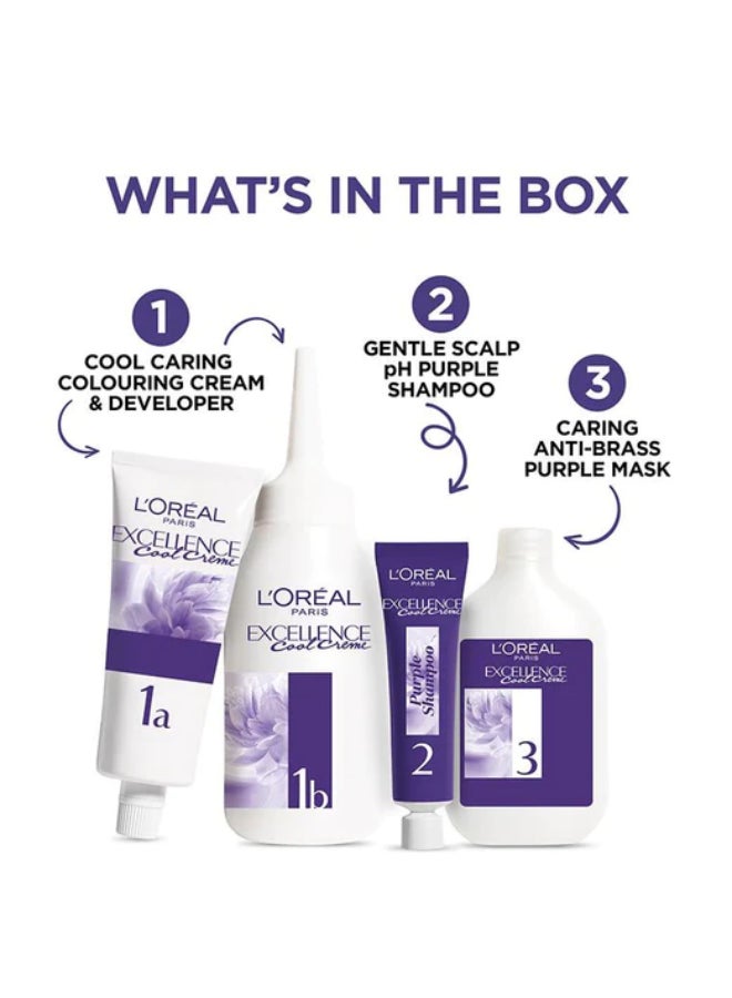 L'OREAL PARIS - Excellence Ash Supreme Lightening Triple Care Color Cool Pearl Light Blonde 192ml - Image 1