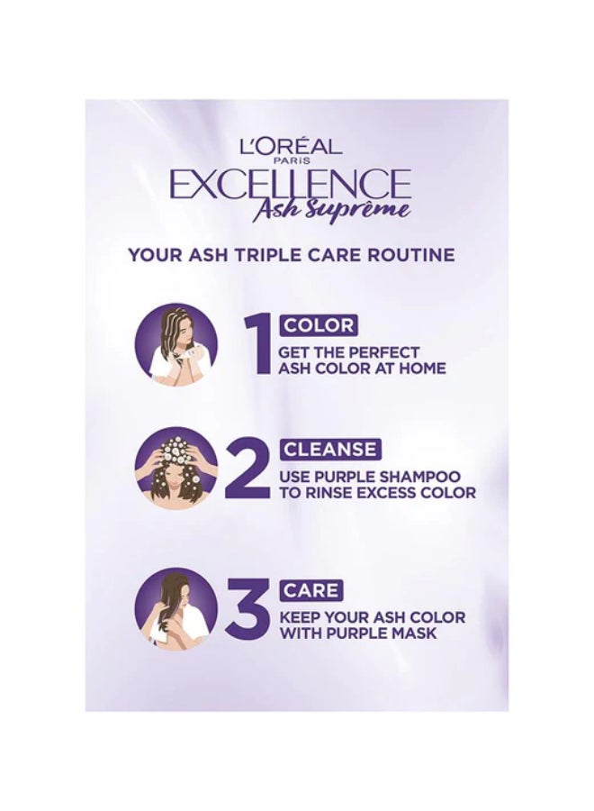 L'OREAL PARIS - Excellence Ash Supreme Lightening Triple Care Color Cool Pearl Light Blonde 192ml - Image 1