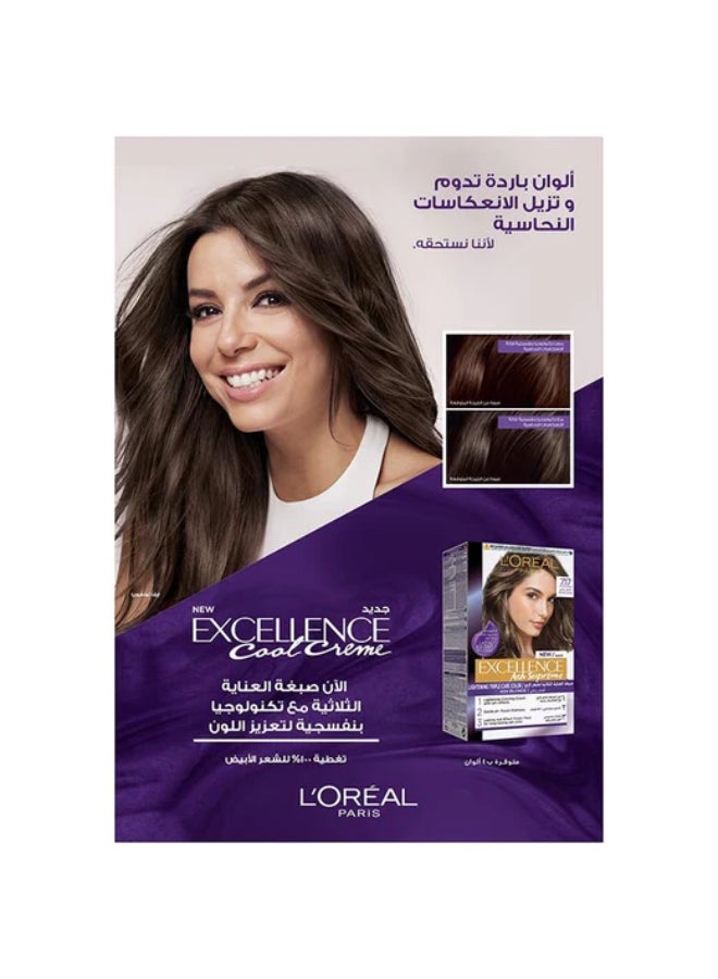 L'OREAL PARIS - Excellence Ash Supreme Lightening Triple Care Color Cool Pearl Light Blonde 192ml - Image 1