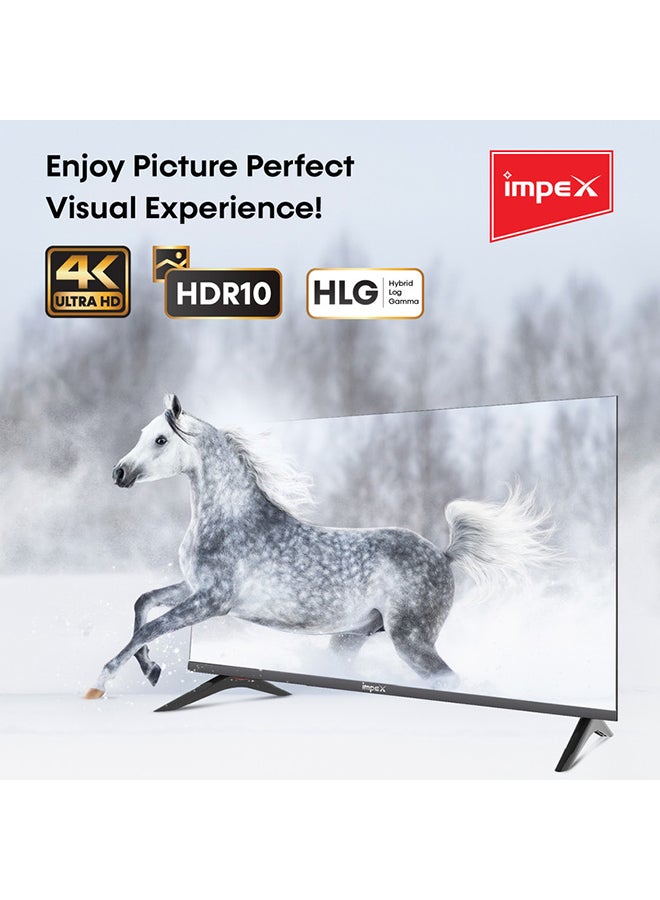 Impex - Platina 55 Inch 4K Ultra HD VIDA OS Smart LED TV PLATINA 55 UHD SMART Black - Image 1