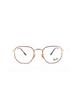 Ray-Ban unisex Full Rim Hexagonal Shape Eyeglasses RX6448 - Lens Size: 54mm - Gold  - Image 1