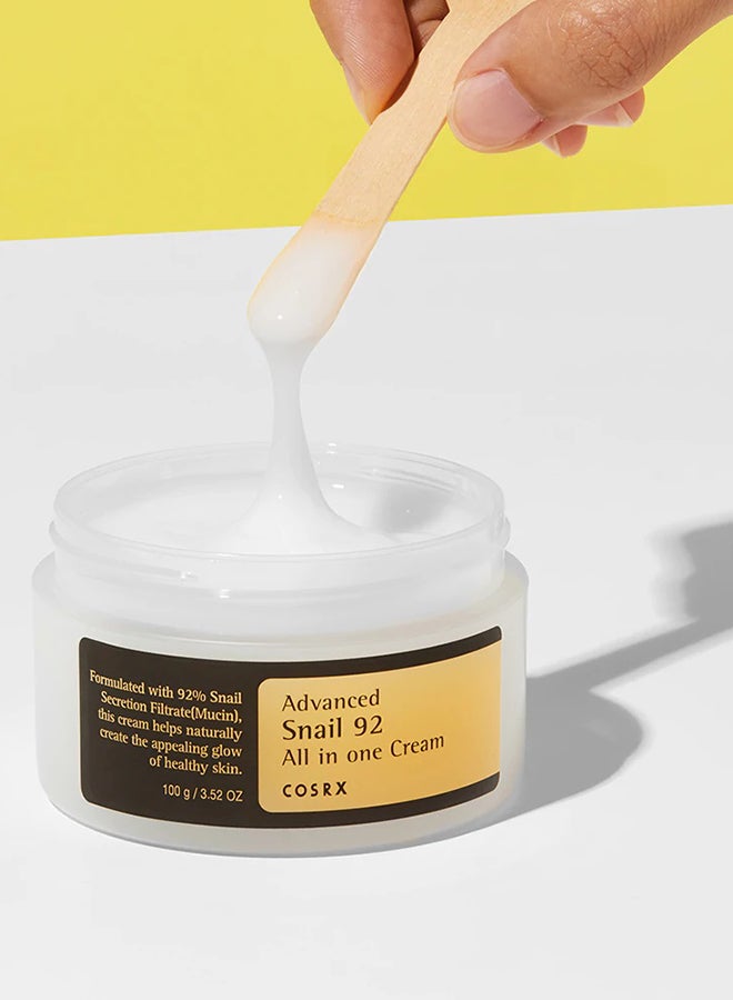Advanced Snail 92 All In One Cream 100grams - https://f.nooncdn.com/p/v1656332407/N24234376A_3.jpg?width=original