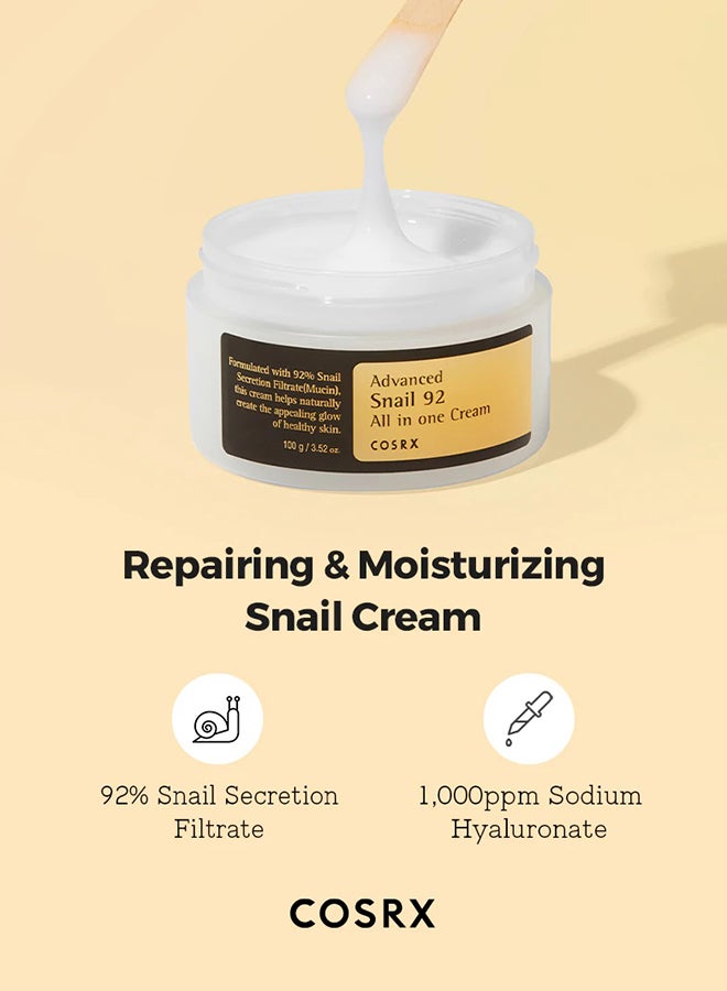 Advanced Snail 92 All In One Cream 100grams - https://f.nooncdn.com/p/v1656332408/N24234376A_4.jpg?width=original
