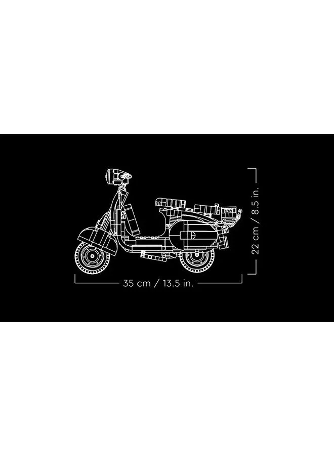 LEGO Icons Vespa 125 10298 Model Building Kit; Build a Detailed Displayable Model of a Vintage Italian Icon with This Building Set for Adults (1,106 Pieces)