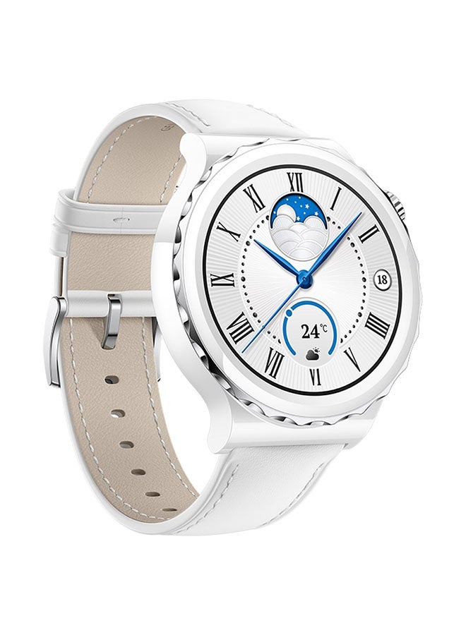 HUAWEI GT3 Pro Health Fitness Tracker Smart Watch Silver/White  - Image 1