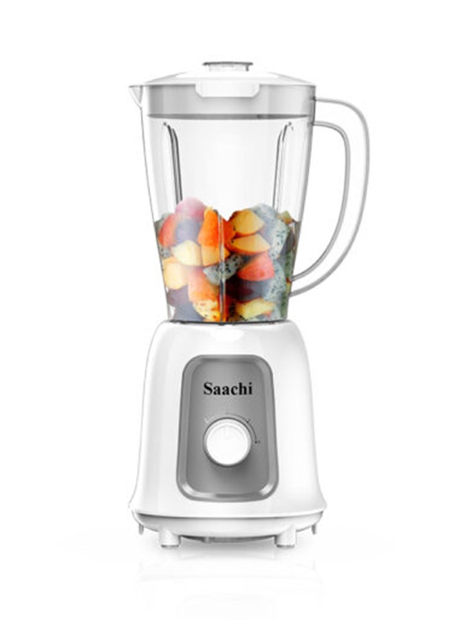 Saachi - 2 In 1 Blender And Grinder 1.5 L 400 W NL-BL-4401-WH White - Image 1