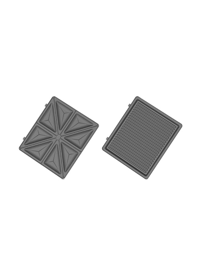 Saachi 2 In 1 Sandwich Maker And Grill With Removable Plates 1400.0 W NL-2M-1570-BK Black - Image 4