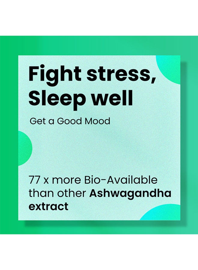 Maximum Potency Ashwagandha Extract Shoden | Multi-patented & Clinically-tested Formula with 35% Withanolides & Polyphenols | Help Support Anxiety & Daily Energy | 60 Veg Capsules