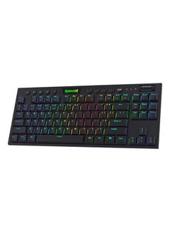REDRAGON Redragon K621 Horus TKL Wireless RGB Mechanical Keyboard, 5.0 BT/2.4 Ghz/Wired Three Modes 80% Ultra Thin Low Profile Bluetooth Keyboard w/Dedicated Media Control & Linear Red Switches, Black  - Image 1