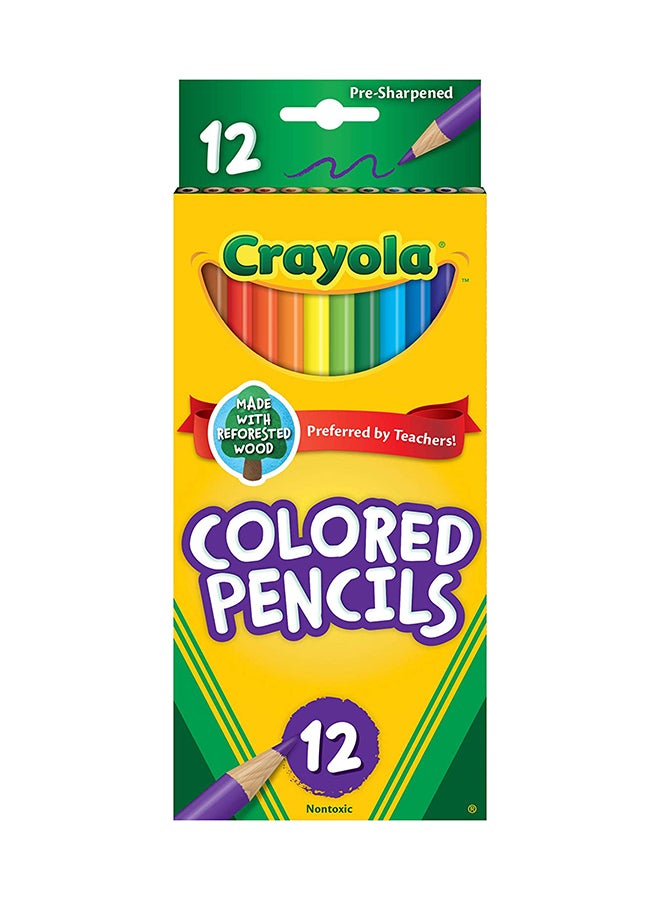 Crayola 12-Count Colored Pencil Set 5.1x7.6x2.5cm - Image 1