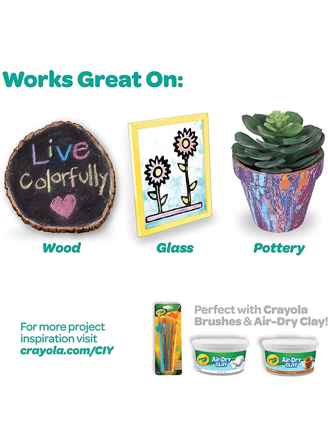 Crayola - 6 Piece Acrylic 2-Oz. Paint Set - Image 1