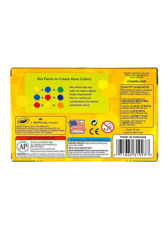 Crayola - 6 Piece Acrylic 2-Oz. Paint Set - Image 1