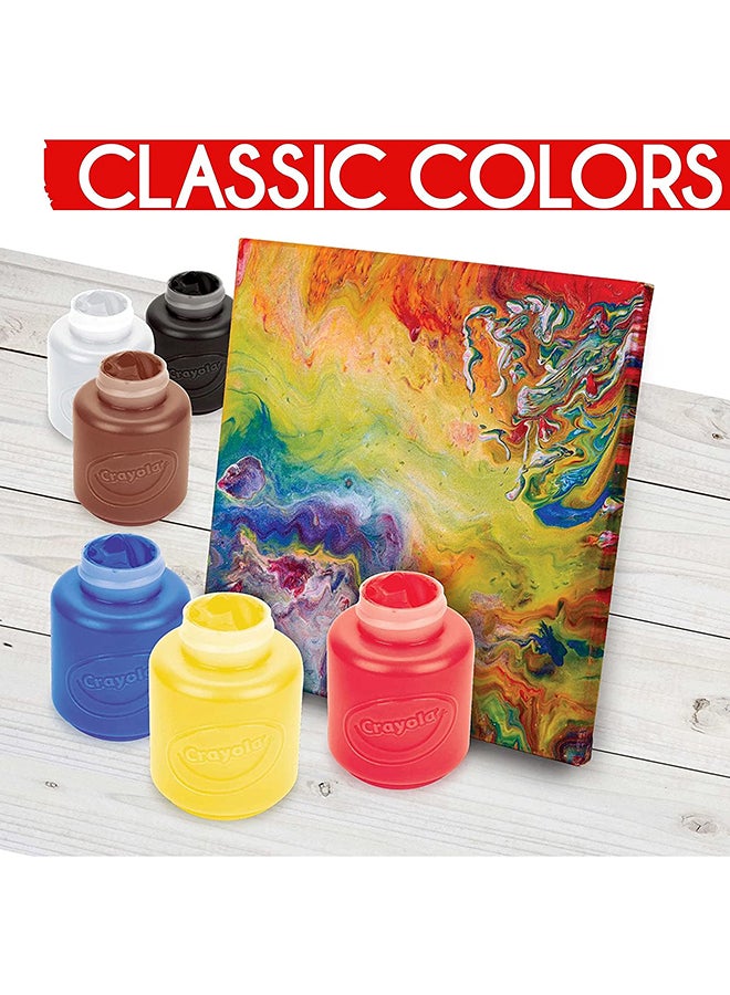 Crayola - 6 Piece Acrylic 2-Oz. Paint Set - Image 1