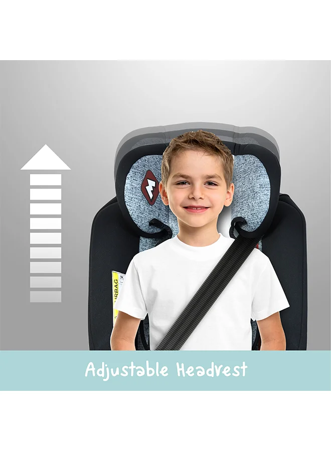 ديزني Mickey Mouse Baby/Kids 4 In 1 Car Seat Position Comfort Recline Isofix For Stability Suitable From 0 Months To 12 Years Group 0+/1/2/3, Upto 36Kg Official Product, Multicolor