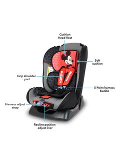 Disney 3-In-1 Mickey Mouse Baby/Kids Car Seat, Suitable from 0 months to 6 years, Upto 25kg  - Image 3