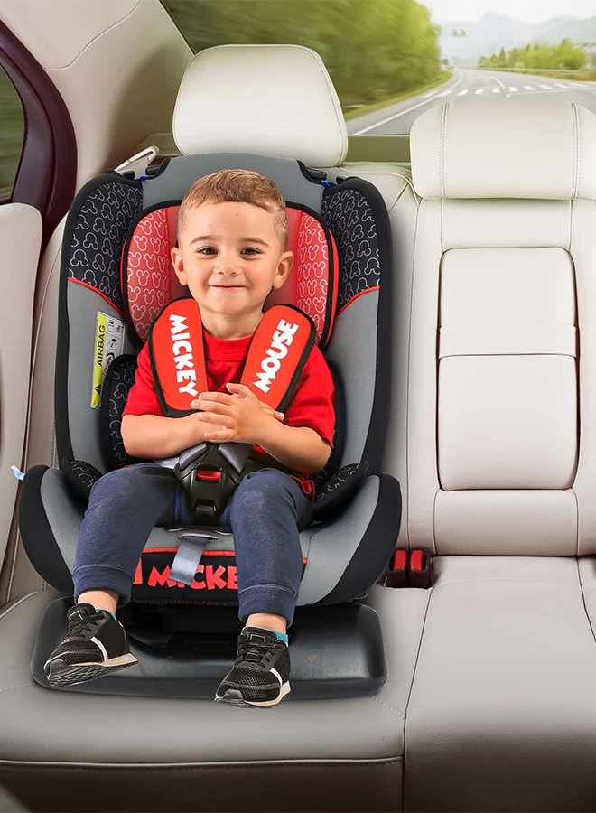 Disney Trucare FZC Disney Mickey Mouse Baby/Kids 3 In 1 Car Seat 4 Position Comfort Recline Angle Recline Suitable From 0 Months To 6 Years Group 0+/1/2, Upto 25Kg Multicolor