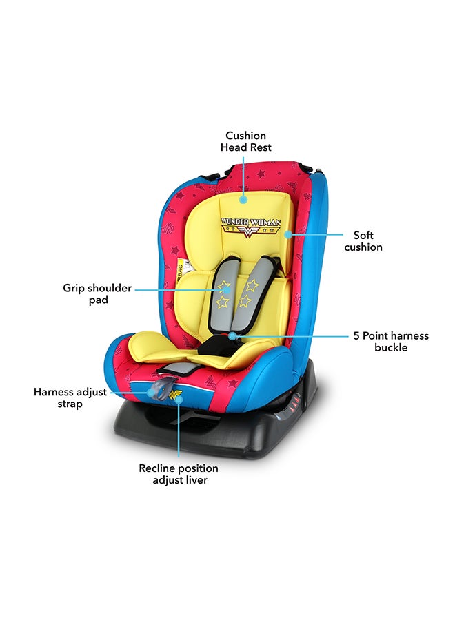 DC Comics Wonderwoman Baby And Kids Car Seat, Suitable From 0 Months To 3 Years, Upto 25kg  - Image 3