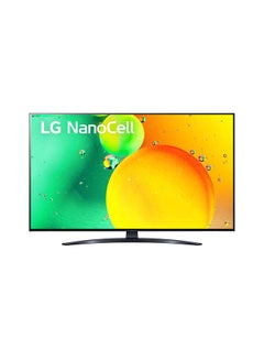 NanoCell TV 86-Inch NANO79 Series, Cinema Screen Design 4K Active HDR WebOS Smart AI ThinQ (2022) 86NANO796QA Black
