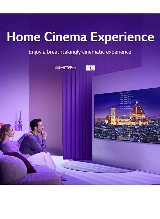 LG - QNED TV 65 Inch QNED80 Series, Cinema Screen Design 4K Active HDR webOS22 With ThinQ AI 65QNED806QA Black - Image 1