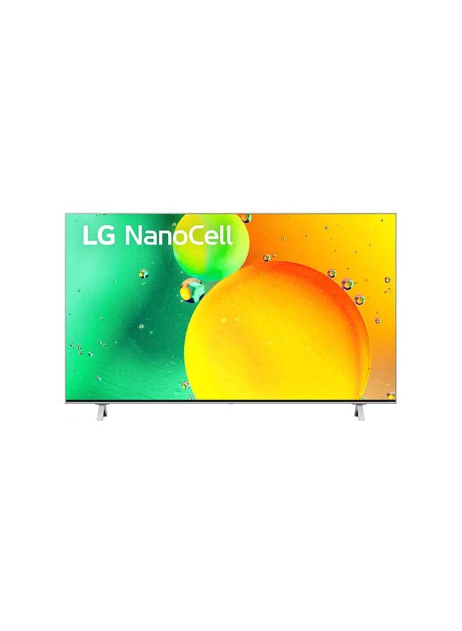 LG - 65-Inch NanoCell TV NANO77 Series Cinema Screen Design 4K Active HDR WebOS22 With ThinQ AI (2022) 65NANO776QA Black - Image 1