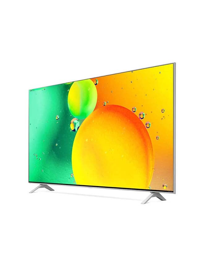 LG - 65-Inch NanoCell TV NANO77 Series Cinema Screen Design 4K Active HDR WebOS22 With ThinQ AI (2022) 65NANO776QA Black - Image 1