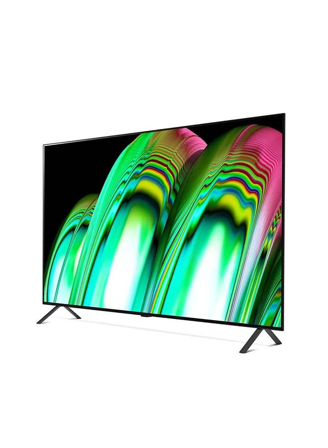 LG - OLED TV 65-Inch A2 Series, Cinema Screen Design 4K Cinema HDR webOS22 with ThinQ AI Pixel Dimming (2022) OLED65A26LA Black - Image 1